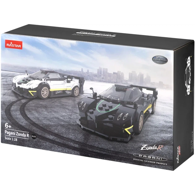 Машинка Rastar Pagani Zonda R конструктор 1:28 Чорний - Фото 1 Машинка Rastar Pagani Zonda R конструктор 1:28 Чорний - зображення 1