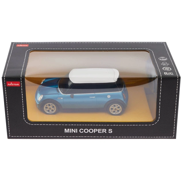 Машинка Rastar Mini Cooper 1:24 Голубой - изображение 9