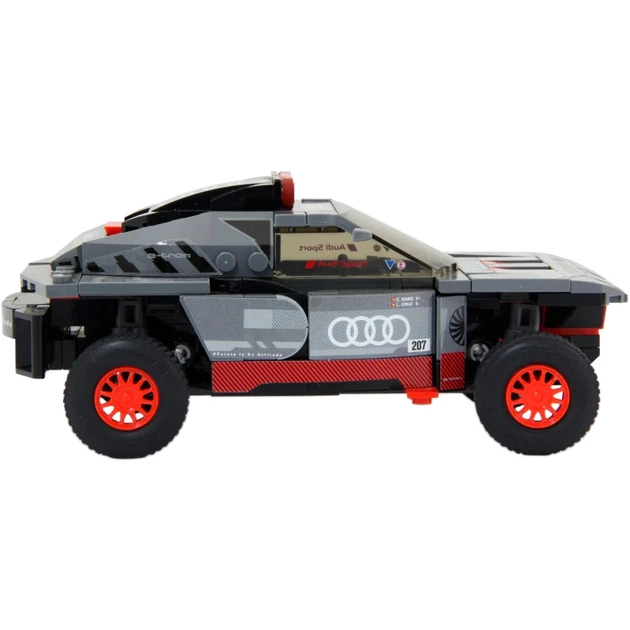 Машинка-конструктор Rastar Bricks Audi RS Q e-tron 1:30 Сірий - Фото 3 Машинка-конструктор Rastar Bricks Audi RS Q e-tron 1:30 Сірий - зображення 3