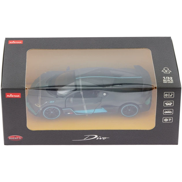 Машинка Rastar Bugatti DIVO 1:32 Серый - изображение 9