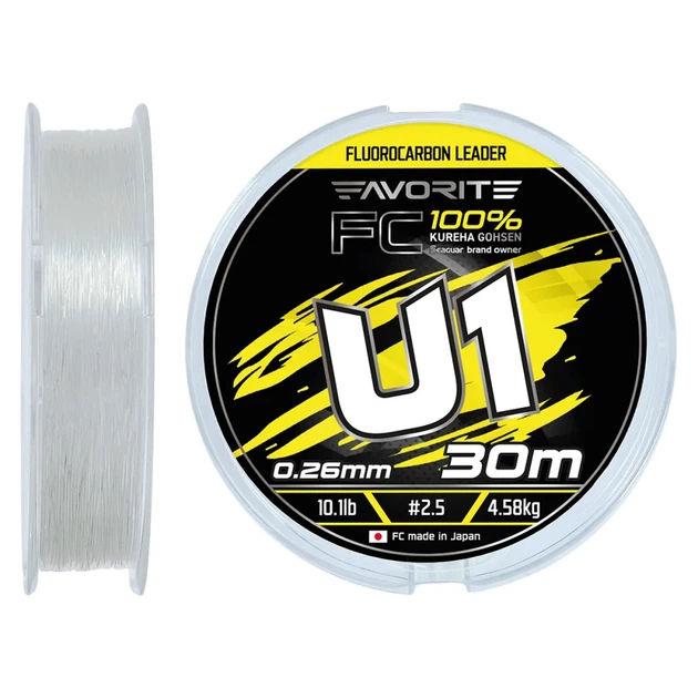 Флюорокарбон Favorite U1 FC 30m #2.5/0.26mm 10.1lb/4.58kg - Фото 1 Флюорокарбон Favorite U1 FC 30m #2.5/0.26mm 10.1lb/4.58kg - изображение 1