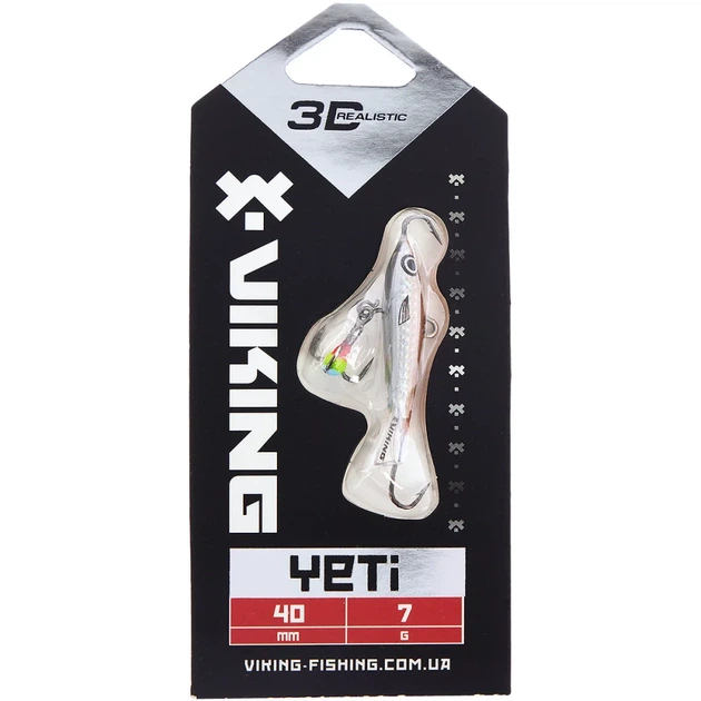 Балансир Viking Fishing Yeti Ice Jig 40mm 7.0g #12 Smoke Anchovy - зображення 2