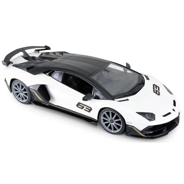 Машинка Rastar Lamborghini Aventador SVJ (96070) на радіокеруванні. 1:14. Білий - Фото 2 Машинка Rastar Lamborghini Aventador SVJ (96070) на радіокеруванні. 1:14. Білий - зображення 2