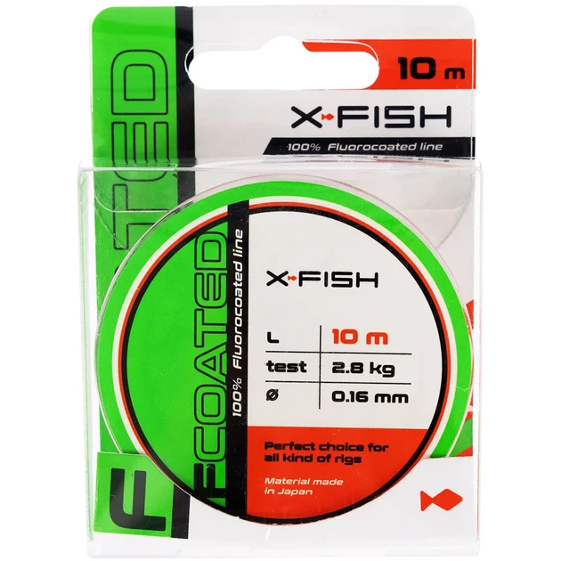 Флюорокарбон X-Fish FCoated 10m 0.16mm 2.8kg - Фото 2 Флюорокарбон X-Fish FCoated 10m 0.16mm 2.8kg - зображення 2