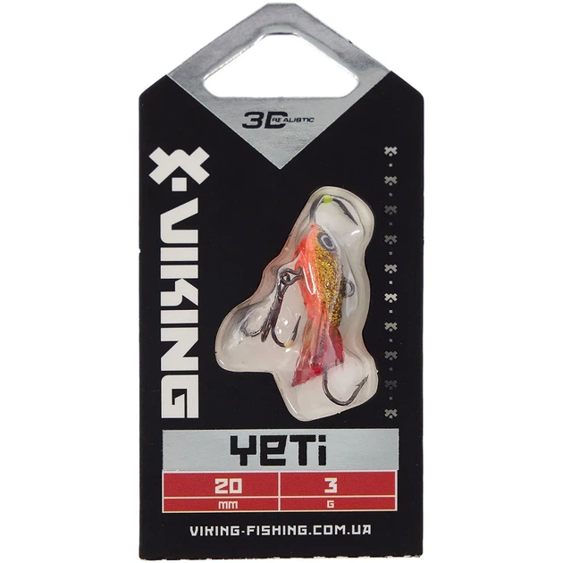 Балансир Viking Fishing Yeti Ice Jig 20mm 3.0g #10 Golden Dark - изображение 2