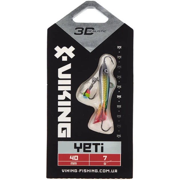 Балансир Viking Fishing Yeti Ice Jig 40mm 7.0g #2 Green Glam - зображення 2