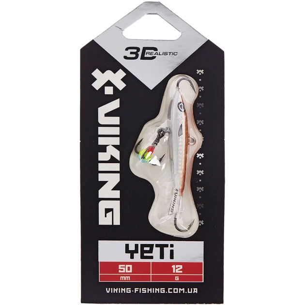Балансир Viking Fishing Yeti Ice Jig 50mm 12.0g #12 Smoke Anchovy - зображення 2