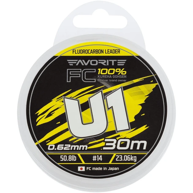 Флюорокарбон Favorite U1 FC 30m #14/0.62mm 50.8lb/23.06kg - изображение 2