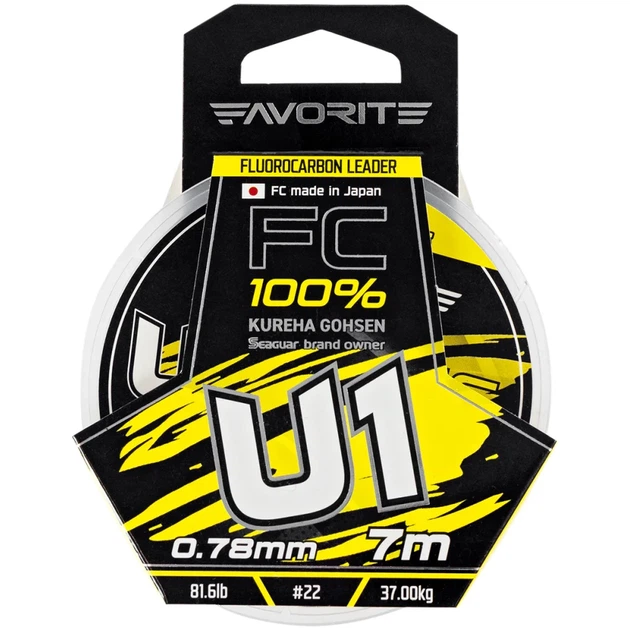 Флюорокарбон Favorite U1 FC 7m #22/0.78mm 81.6lb/37.0kg - изображение 2