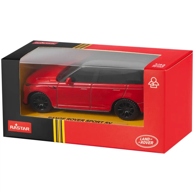 Машинка Rastar Range Rover Sport SV 1:43 Червоний - зображення 4