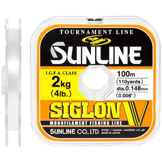 Волосінь Sunline Siglon V 100m #0.15/0.063mm 0.5kg - Фото 1 Волосінь Sunline Siglon V 100m #0.15/0.063mm 0.5kg - зображення 1
