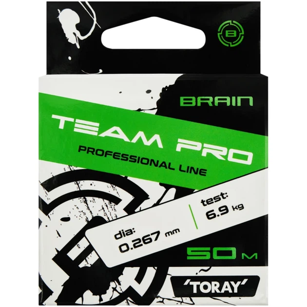Леска Brain Team Pro 50m (clear) 0.267mm 6.9kg - изображение 2