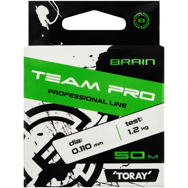 Леска Brain Team Pro 50m (clear) 0.110mm 1.2 kg - изображение 2