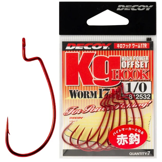 Крючок Decoy Worm17R Kg Hook R #2/0 (6 шт/уп) - Фото 1 Крючок Decoy Worm17R Kg Hook R #2/0 (6 шт/уп) - изображение 1
