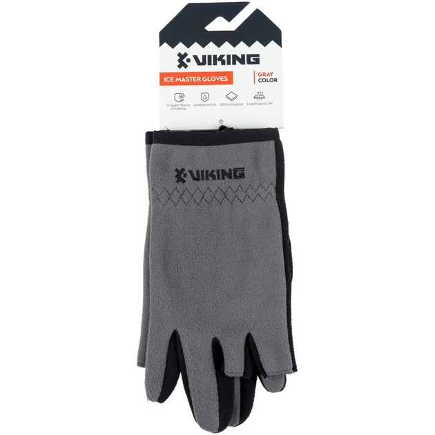 Перчатки Viking Fishing Ice Master Gloves M (fleece) 3 cut finger Grey-graphite - Фото 2 Перчатки Viking Fishing Ice Master Gloves M (fleece) 3 cut finger Grey-graphite - изображение 2