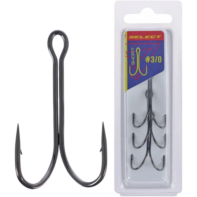 Двойник Select TWH-22S Twin Short #3/0 (3 шт/уп) - Фото 1 Двойник Select TWH-22S Twin Short #3/0 (3 шт/уп) - изображение 1