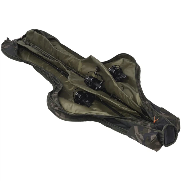 Чехол для удилищ Prologic Avenger Padded Multi Sleeve 3 rod 13’ Green camouflage - изображение 2
