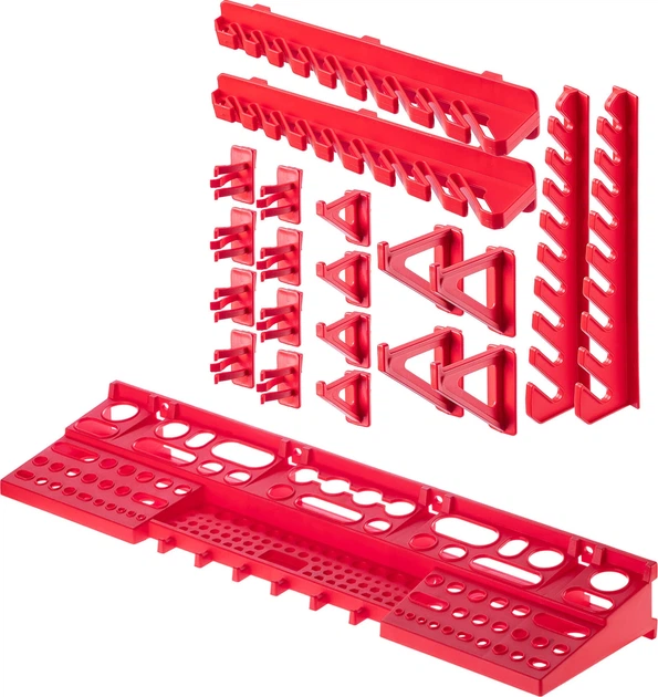 Tablica warsztatowa Kadax Lokke K7707 58 x 39 cm 21 element Czerwona (5903699472729) - obraz 3