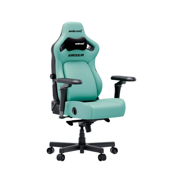 Крісло геймерське ігрове Anda Seat Kaiser 4 V2 Size XL Green PVC - зображення 2