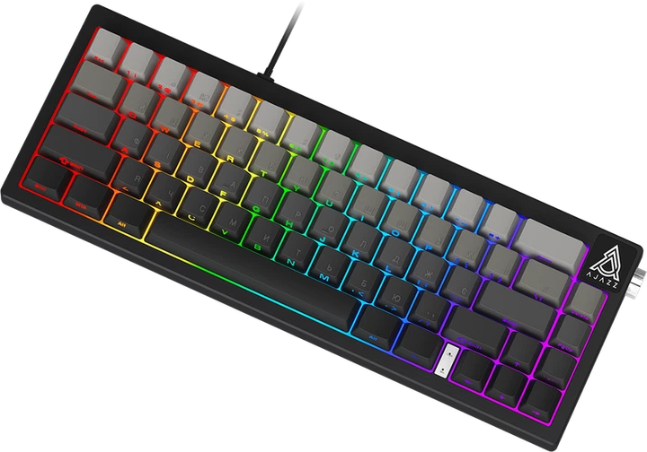 Дротова механічна клавіатура Ajazz AK650 Day Dream switches Gradient Black Grey (AK650-DD-BG) - изображение 3