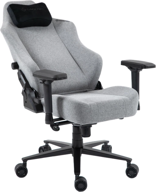 Крісло ігрове GamePro GC775G Fabric Gray - изображение 6