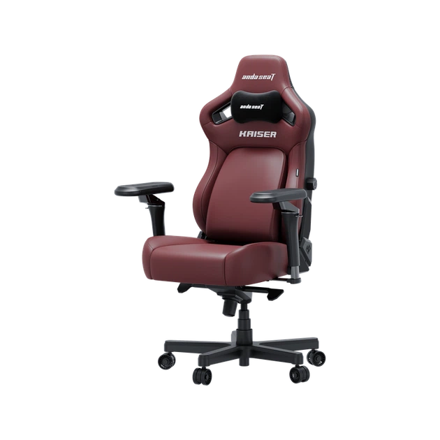 Крісло геймерське ігрове Anda Seat Kaiser 4 V2 Size XL Maroon PVC - зображення 3