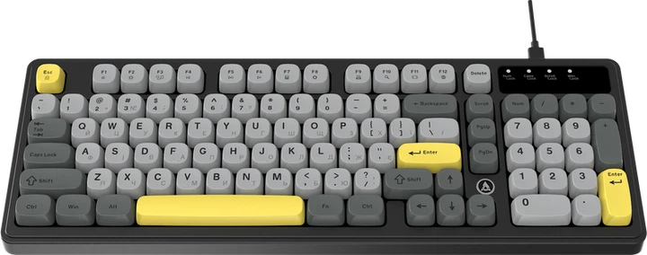 Дротова клавіатура Ajazz AF98 Black Gray Yellow (AF98-BGY) - изображение 4