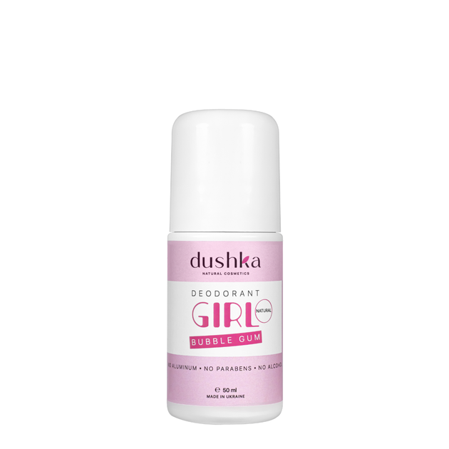 Дезодорант для девочек Dushka Bubble Gum детский от 5+ лет 50 мл - Фото 1 Дезодорант для девочек Dushka Bubble Gum детский от 5+ лет 50 мл - изображение 1