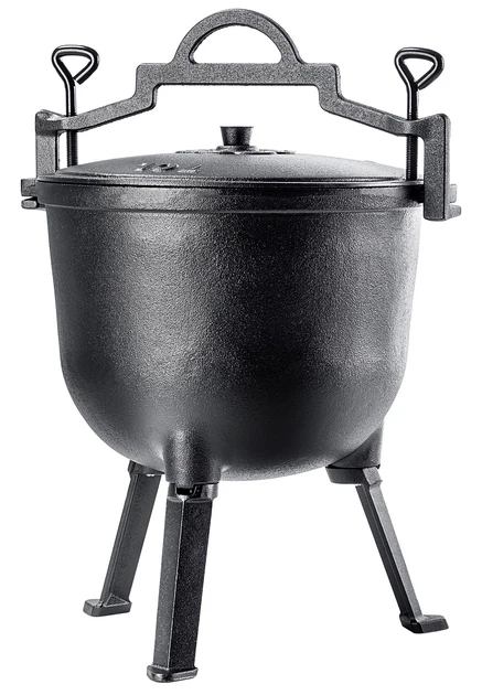 Kociołek żeliwny Kadax Hagen myśliwski 10 L (5903699477687) - obraz 2