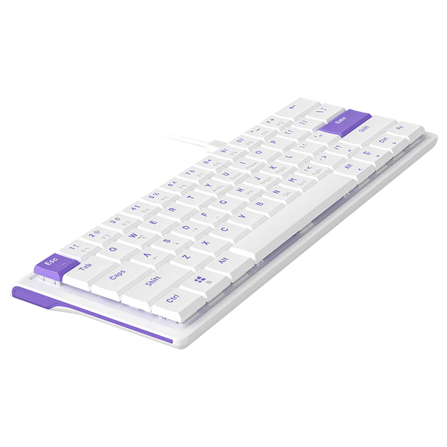 Клавиатура Ajazz NKL61 Wired Red Switch White Purple - изображение 2