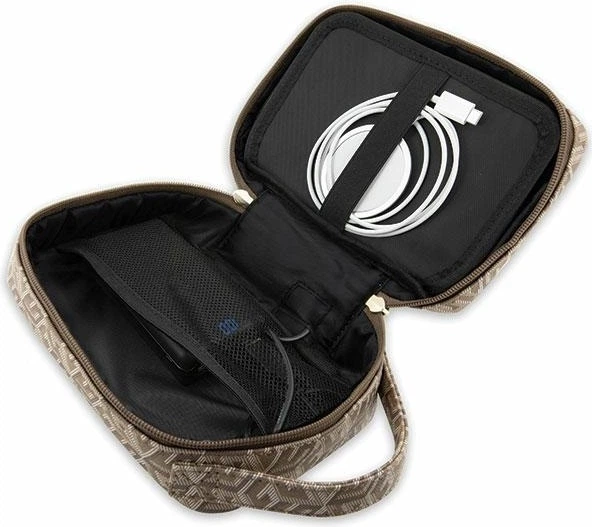 Organizer Guess Bag G Cube Stripe Brown (GUHBHGCFSEW) - obraz 5