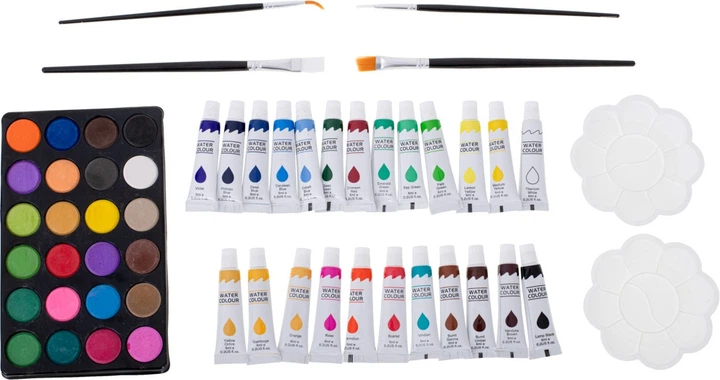 Zestaw artystyczny KIK do malowania w walizce 145 el. Różowy KX5353 (5903039730397) - obraz 4