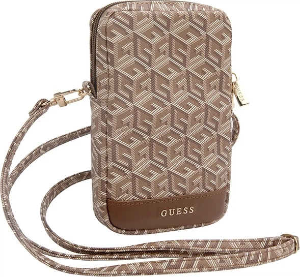 Сумка Guess Zip GCube Bottom Stripe Brown (GUWBZPGCSPGW) - зображення 3