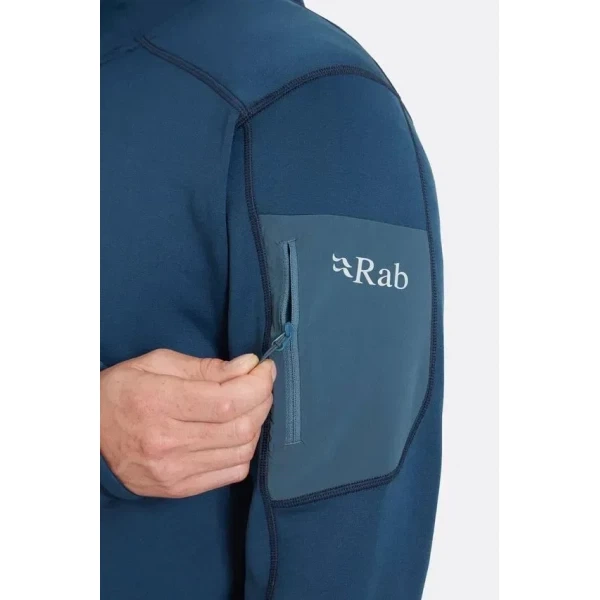 Флисовая кофта Rab Modulus Hoody Blue L (1033-RB QFG-15-TMB-LRG) - изображение 3