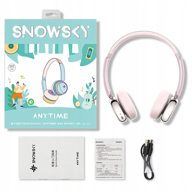 Накладні навушники FiiO Snowsky Anytime Pink - Фото 11 Накладні навушники FiiO Snowsky Anytime Pink - зображення 11