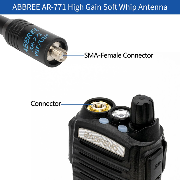 Антенна для рации Baofeng ABBREE AR-771 SMA - изображение 6