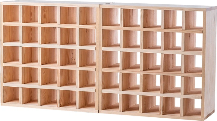 Стелаж для вина Kadax Loreo K11381 дерев’яний 104 x 52 см 2 шт Світло-коричневий (5906638310762) - зображення 2