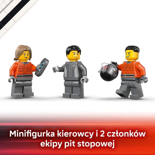 Конструктор LEGO City Вантажівка для демонстрації F1 із перегоновим автомобілем Audi F1 508 деталей (60493) - зображення 7