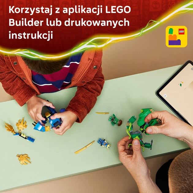 Конструктор LEGO Ninjago Битва робота дракона Джея 107 деталей (71853) - зображення 6