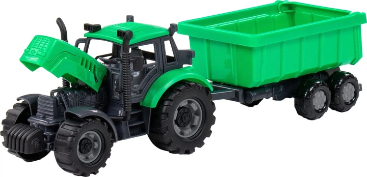 Traktor Cavallino z przyczepą wywrotką 1:32 zielony 1450911 (8719214072902) - obraz 3