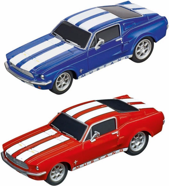 Zestaw samochodów wyścigowych Carrera Pull Back Ford Mustang ’67 1:43 2 szt 5380654 (9003150150282) - obraz 2
