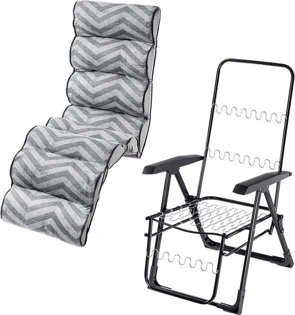 Krzesło ogrodowe Kadax Gijon Plus K8602 107 x 76 cm Zygzak (5903699479513) - obraz 2