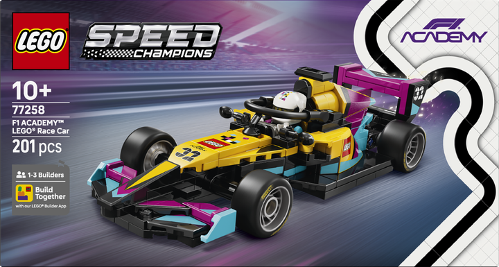 Конструктор LEGO Speed Champions Гоночный болид F1 ACADEMY LEGO 201 деталь (77258) - Фото 1 Конструктор LEGO Speed Champions Гоночный болид F1 ACADEMY LEGO 201 деталь (77258) - изображение 1