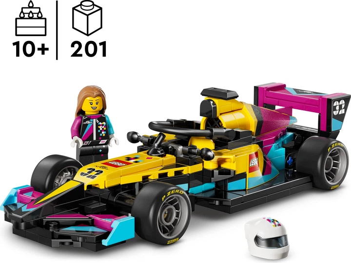 Zestaw klocków LEGO Speed Champions Bolid F1 ACADEMY LEGO 201 element (77258) - obraz 3