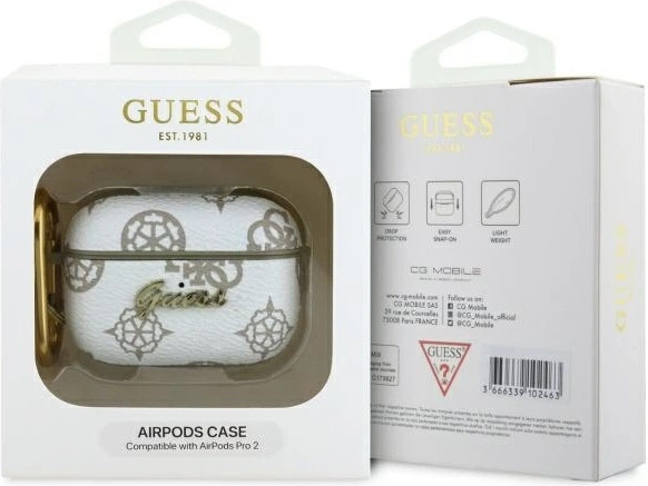 Etui Guess 4G Hook do Apple AirPods Pro 2 (2022/2023) White (GUAP2PG4GPH) - obraz 4