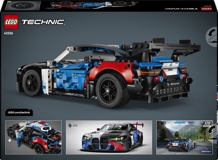Конструктор LEGO Technic Гоночный автомобиль BMW M4 GT3 EVO 747 деталей (42226) - Фото 9 Конструктор LEGO Technic Гоночный автомобиль BMW M4 GT3 EVO 747 деталей (42226) - изображение 9