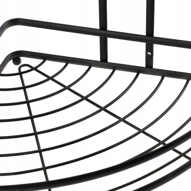 Полиця для ванної кімнати Kadax Kobuk K3880 33 x 25.5 см Чорна (5903699429037) - зображення 4