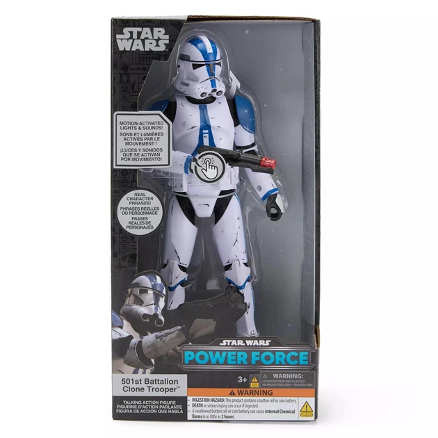 Фигурка Звёздные Войны - Солдат-клон 501го Легиона Star Wars Power Force 501st Battalion Clone Trooper Talking Action Figure Hasbro - Фото 4 Фигурка Звёздные Войны - Солдат-клон 501го Легиона Star Wars Power Force 501st Battalion Clone Trooper Talking Action Figure Hasbro - изображение 4