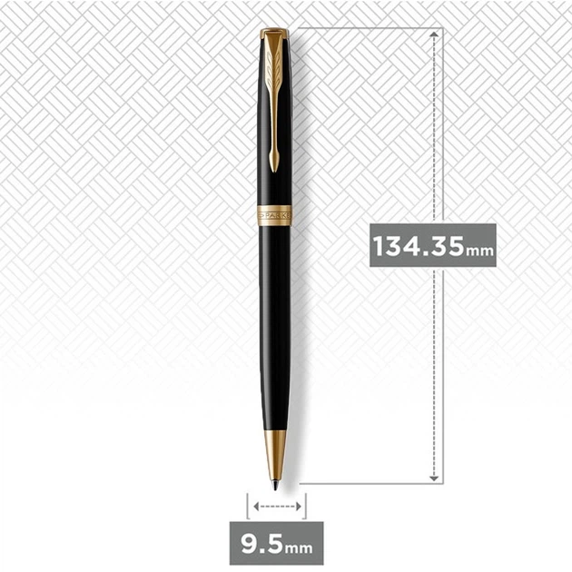 Набір Parker SONNET 17 Black Lacquer GT BP кулькова ручка + чохол 86 032b242 - Фото 10 Набір Parker SONNET 17 Black Lacquer GT BP кулькова ручка + чохол 86 032b242 - изображение 10