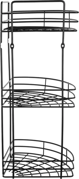 Полиця для ванної кімнати Kadax Kobuk K10223 47 х 26.5 см Чорна (5903699498163) - зображення 3